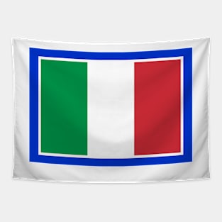 Italian flag blue background Tapestry