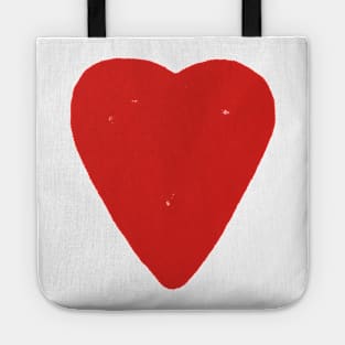 Red heart Tote