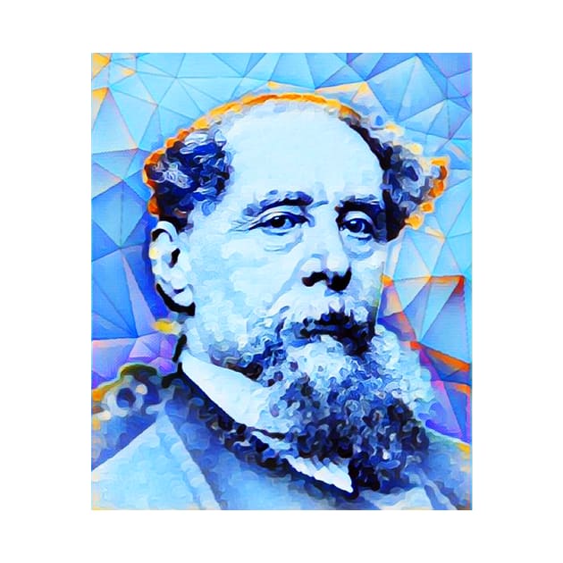 Charles Dickens  Portrait | charlles dickens artwork | Charles Dickens Painting 10 by JustLit