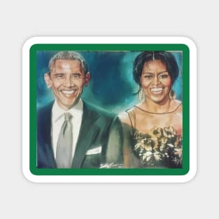 Barack and Michelle Obama Magnet