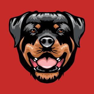 Rottweiler Portrait Drawing T-Shirt