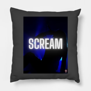 Scream Pop Art Motivational Singer Art Pillow