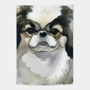 Japanese Chin Watercolor - Dog Lover Gifts Tapestry