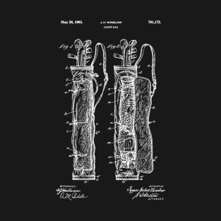 PATENT DRAWING / 1905 - Caddy Bag - white T-Shirt