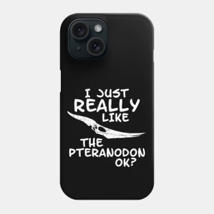 Pteranodon fossil skull Phone Case