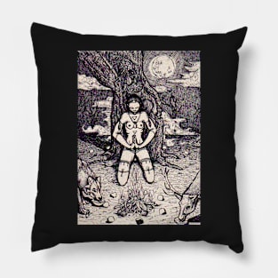 Prayer to the Moon Pillow