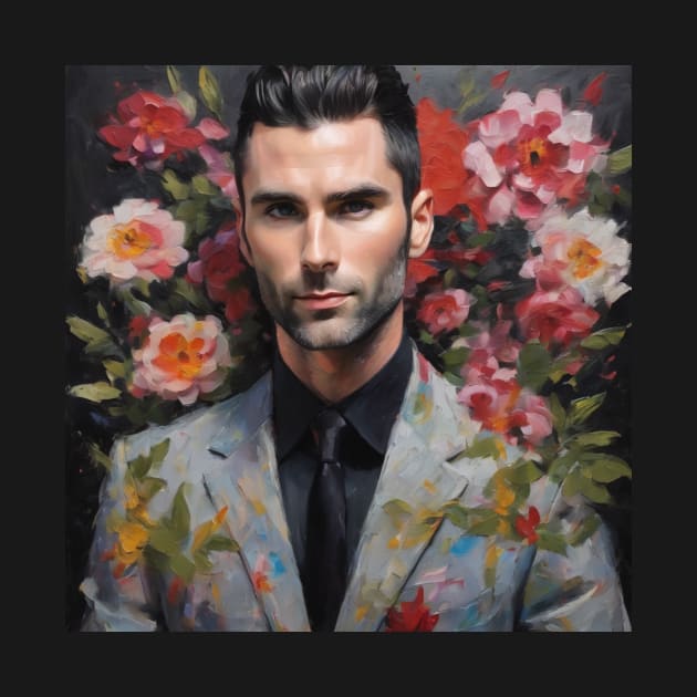 Adam Levine watercolor by nonagobich