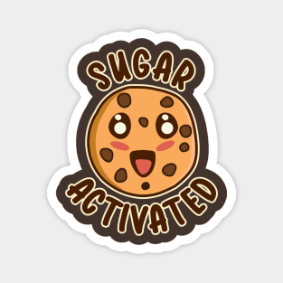 Sugar Activated Kawaii Chocolate Chip Cookie Magnet