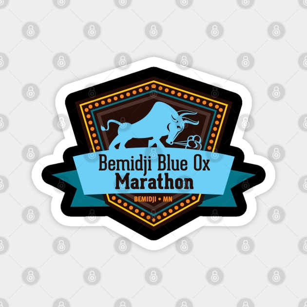 Bemidji Blue Ox Marathon Magnet by Blue Ox Marathon