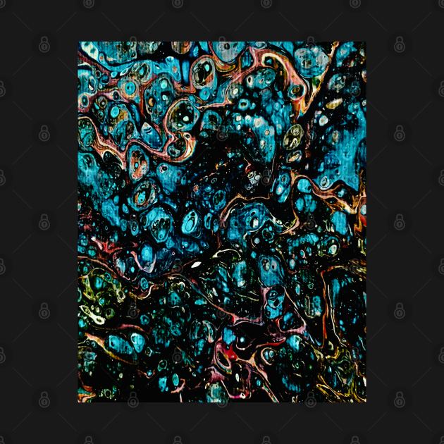 under the sea acrylic pour by baksuart