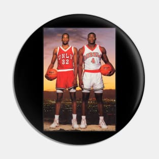 Stacey Augmon and Larry Johnson 1991 Pin