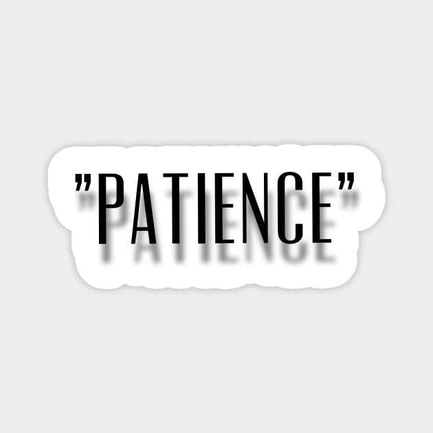 Patience is Key Design Magnet by mpdesign