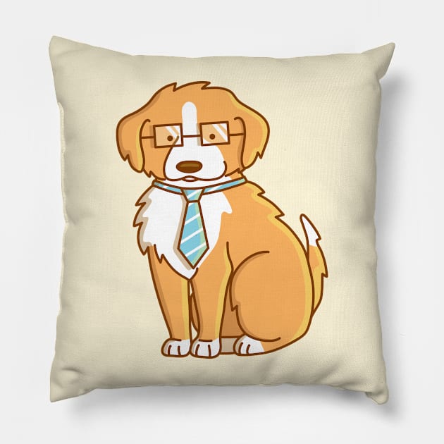 Business Puppy Pillow by Wlaurence