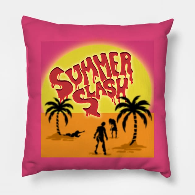 Summer Slash IV Official Scream TEE Pillow by Binge-Watchers Podcast