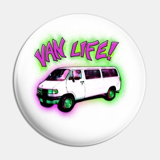 Van life camper van graffiti Pin