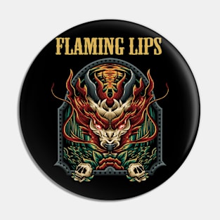 FLAMING LIPS BAND Pin