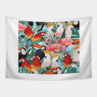 Exotic birds Tapestry