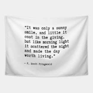 F. Scott Fitzgerald Quote Tapestry