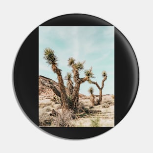 Cacti, Desert, Landscape, Sky, Nature print Pin