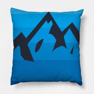 multi-color mountain Pillow