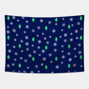 Christmas Face Mask, Christmas Tree And Snowflake Face Mask, Christmas Face Mask for Kids. Tapestry