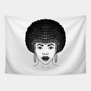 Afro girl Afro woman Afro queen beautiful Afro girl Tapestry