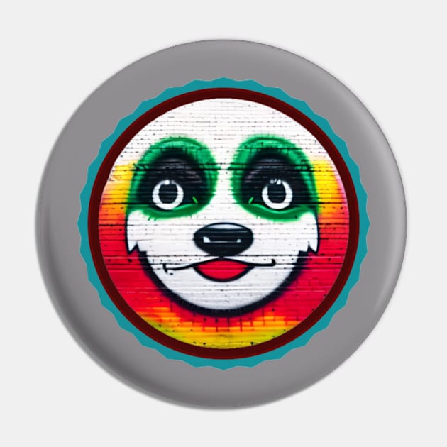 Colorful Animal Art Framed Face Pin by Trendy Upbeat Styles