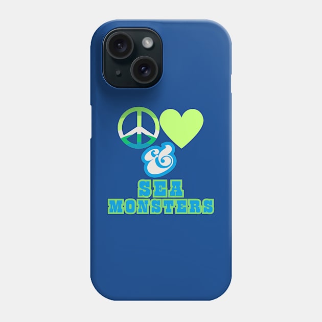 Peace, Love & Sea Monsters  - Pacific Northwest Style Phone Case by SwagOMart