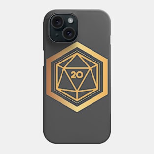 Golden Sigil D20 Phone Case