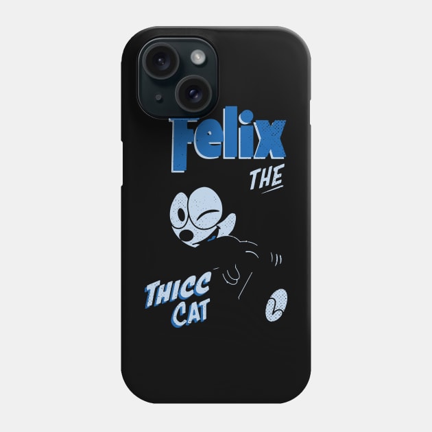 Retro Felix The Thicc Cat Phone Case by Simbada Darurat