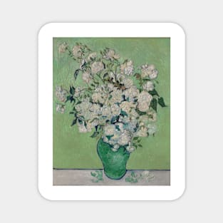 Roses by Vincent Van Gogh Magnet