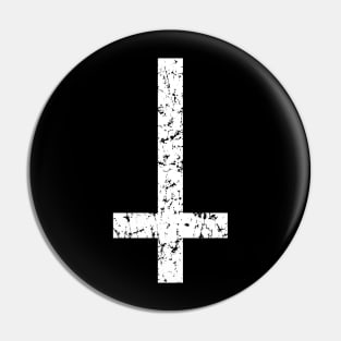 Upside Down Inverted Cross | Occult Satanic Pin