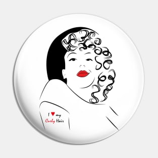 I love my curls - Curly girl Pin