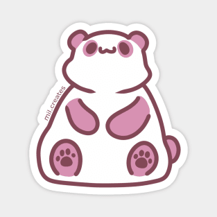 Cute Pink Panda Bear Magnet