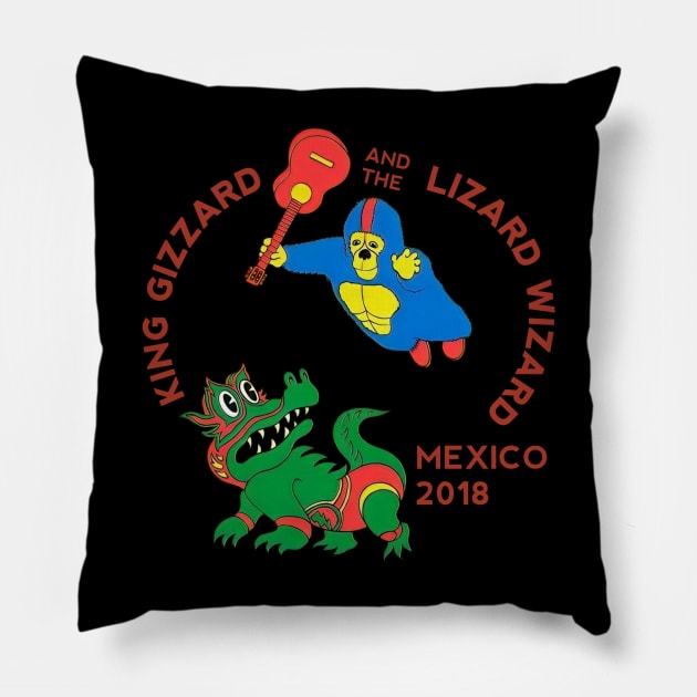 King gizzard and the lizard wizard t-shirt Pillow by Galank