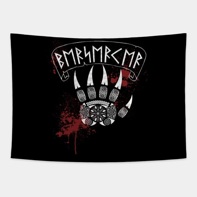 Berserker Bear Claw, Vikings, Norse Tapestry by Lenny241