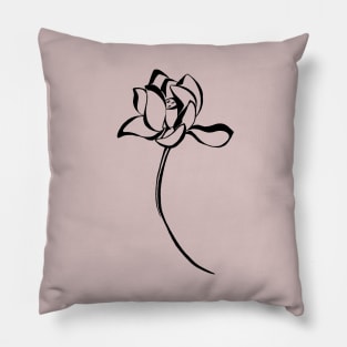 White lotus Pillow