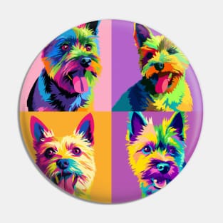 Cairn Terrier Pop Art - Dog Lover Gifts Pin