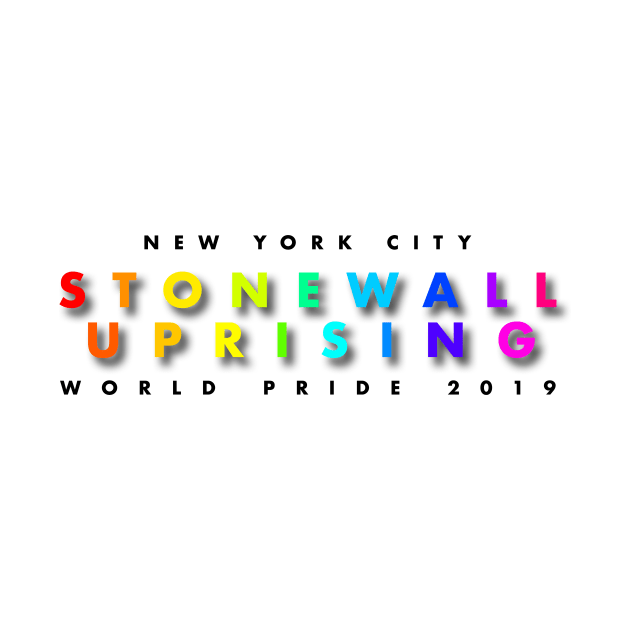 Commemorative World Pride 2019 T-Shirt -  Stonewall Riots 50th Anniversary by interbasket