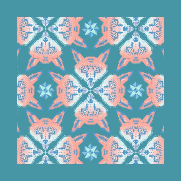 Pastel Fox Pattern by chobopop