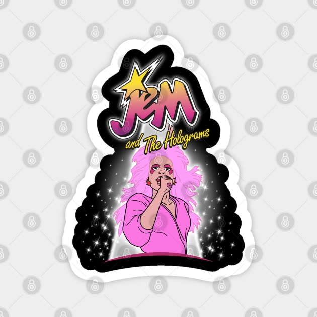 Jem and the Holograms Magnet by Chewbaccadoll