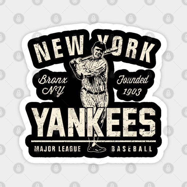Vintage New York Yankees 1 by Buck Tee Magnet by Buck Tee