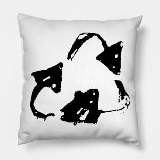 Dark and Gritty Recycle Symbol Pillow