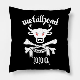 Metal Head BBQ (newest design) Pillow