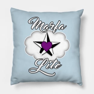 Marfa Lite (white font) Pillow