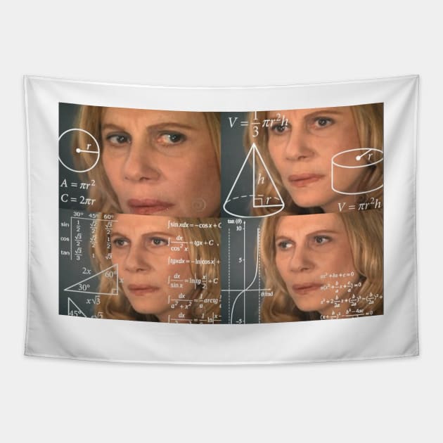 Confused Math Lady Tapestry by FlashmanBiscuit