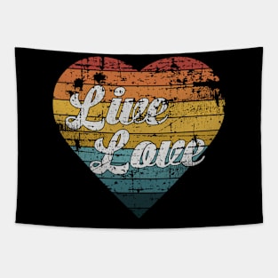 Live Love Retro Tapestry