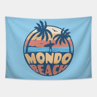 Vintage Surfing Mondo Beach, California // Retro Summer Vibes // Grunge Surfer Sunset Tapestry