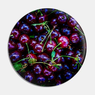 Pile Of Red Cherries Pin