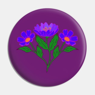 Wildflower bouquet Pin